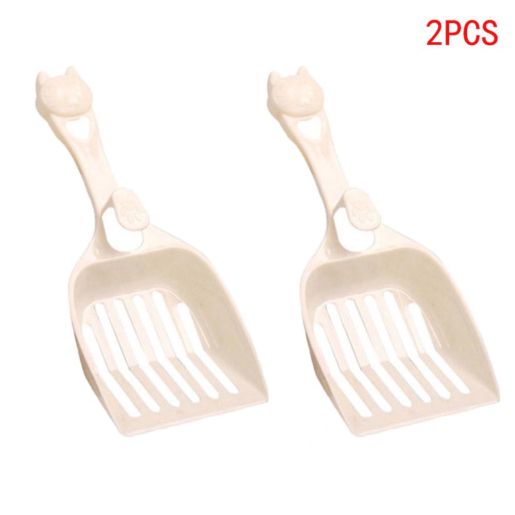1/2pcs Cat Litter Scoop Plastic Cat Litter Shovel With Base Self Cleaning Litter Box Shovel Kitten Toilet Clean Tools Supplies