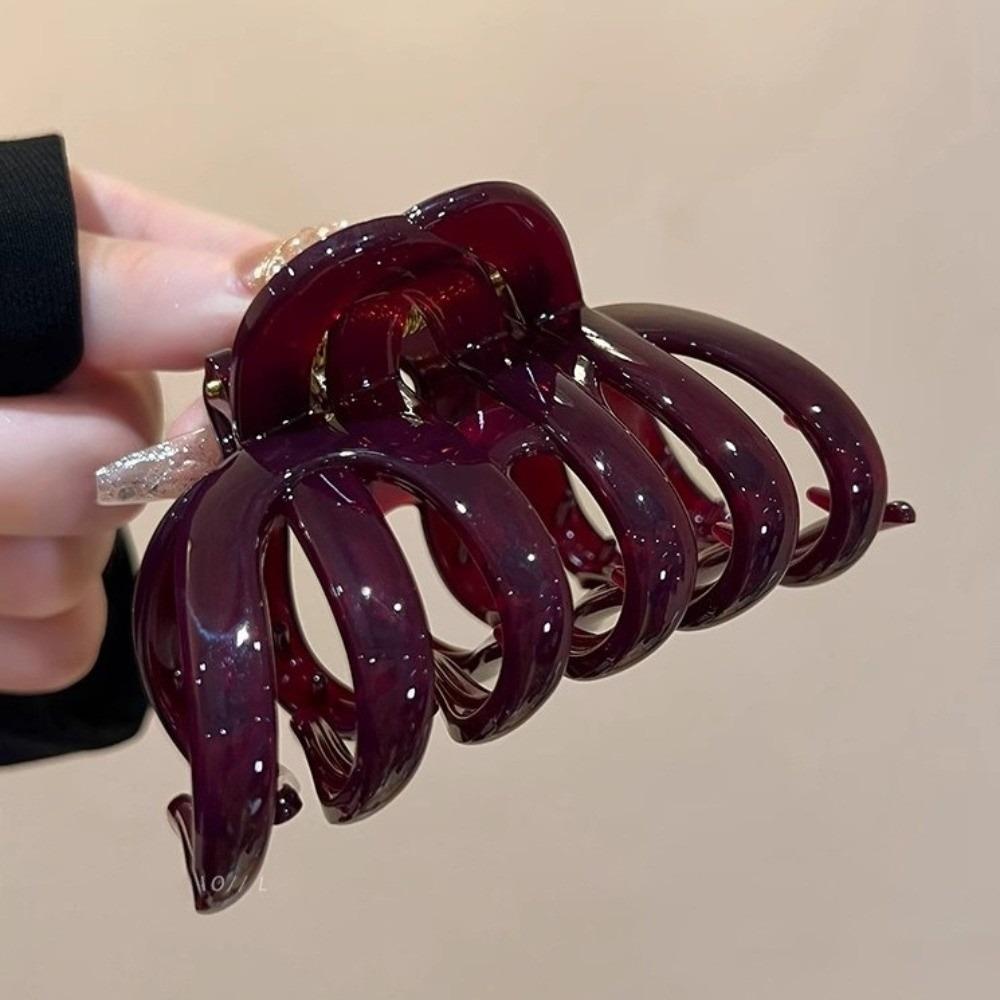 New Sweet Shark Clip Non-slip Light Weight Hair Claw Clip Headwear Elegant Ponytail Hair Clip Hair Accessories Tool