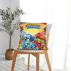 SuperThings Cartoon Square Pillow Cases Super Zings Kindergarten Cushion Cover Custom Zipper Pillowcase for Living Room 18"x18"