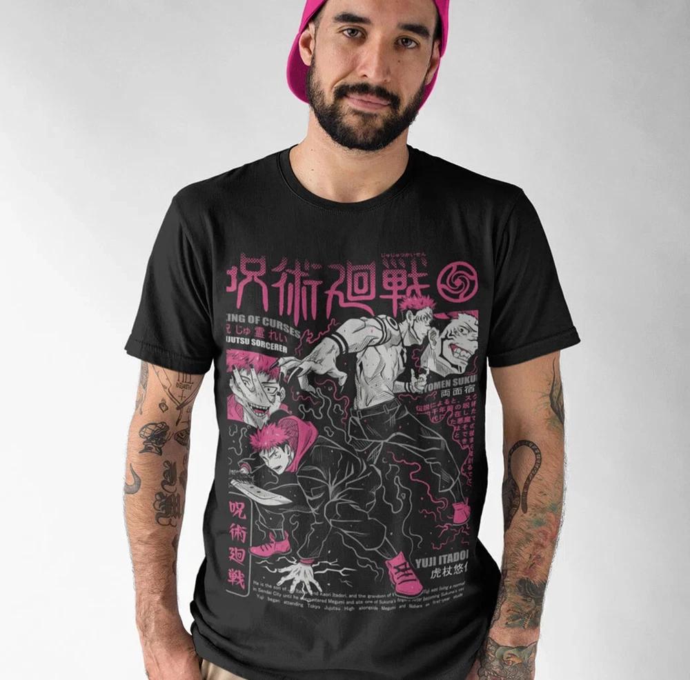 Itadori Yuji TShirt Jujutsu Kaisen RyoUnisex Sukuna Anime Unisex 2 S