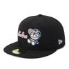 New Era 59FIFTY Doraemon Collaboration Size 7 5950 DORAEMON CAP NE BLK MLT Cap, Black/Color, 3/4,