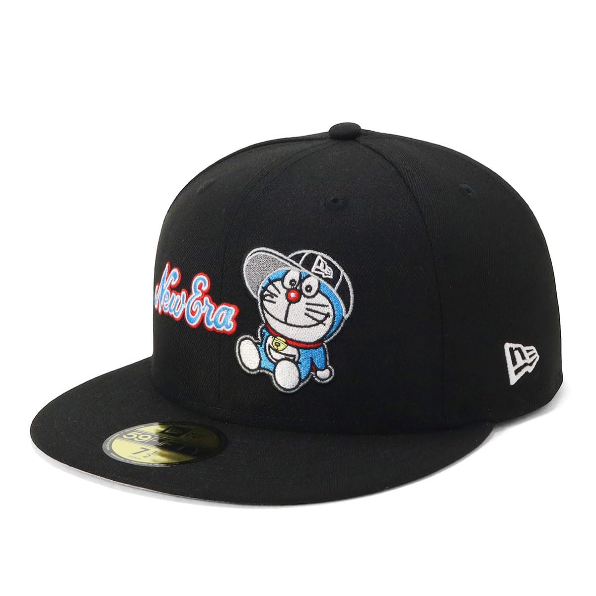 

New Era 59FIFTY Doraemon Collaboration Size 7 5950 DORAEMON CAP NE BLK MLT Cap, Black/Color, 3/4,