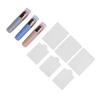 Silicone Brush for Ombre Nail Art Portable Chrome Applicator Chrome Nail Powder Applicator Stamping Plates for Nail