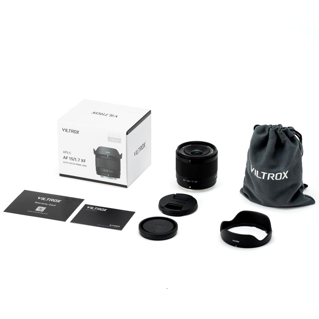 VILTROX AF 15mm XF AIR Ultra Lens for Fujifilm Mirrorless Compatible with FUJIfilm and More F1.7 Wide-Angle X-Mount Cameras, X-T5, X-T50, X-S20, X-M5,