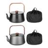 Outdoor Camping Kettle Large Capacity Teas Kettle Aluminum Alloys Teapot Light Weight Portable Coffee Pots for Stovetop