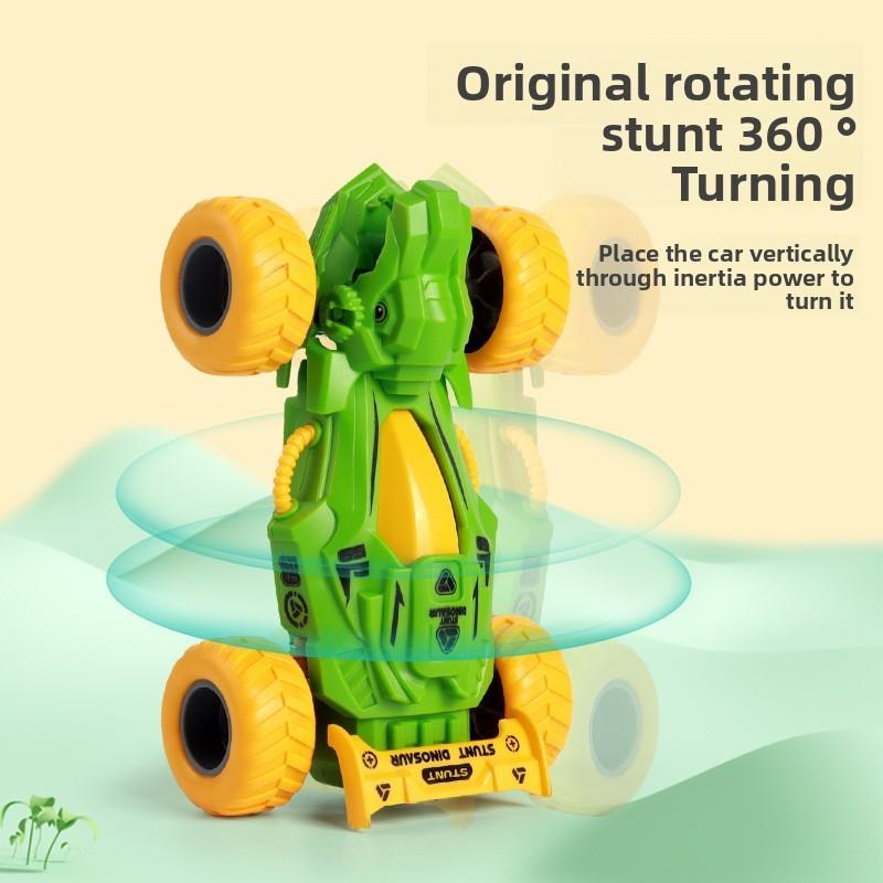 Childrens Cartoon Dinosaur Inertia Car With 360 Rotation For Creative Play And Development