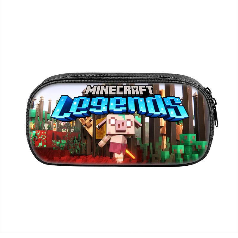 Minecraft Legends School Supplies Storage Bag With Durable Polyester For Kids
