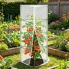 Garten Vogelschutznetz Pflanzen Insektenschutznetz mit Reißverschluss Atmungsaktiv Tomatenkäfig Schutz für vertikales Klettern (Keine Regale)