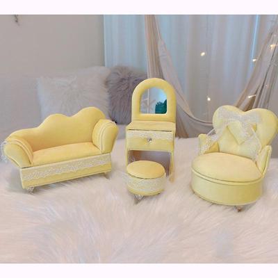 Coffret de rangement pour bijoux de style européen pour poupée Barbie Nishang - Cadeau 3 pièces pour meilleure amie