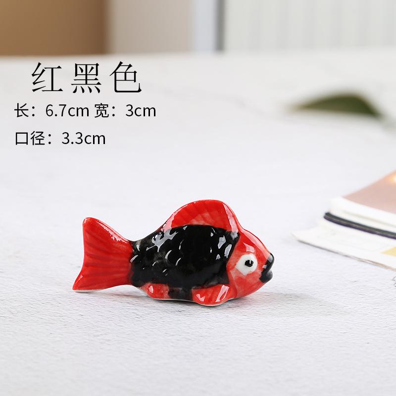 Chopstick Rest Chopsticks Pillow Cartoon Goldfish Forks Holder Kitchen Stand Spoon Rest Ceramic Home Hotel Decoration Pen Holder