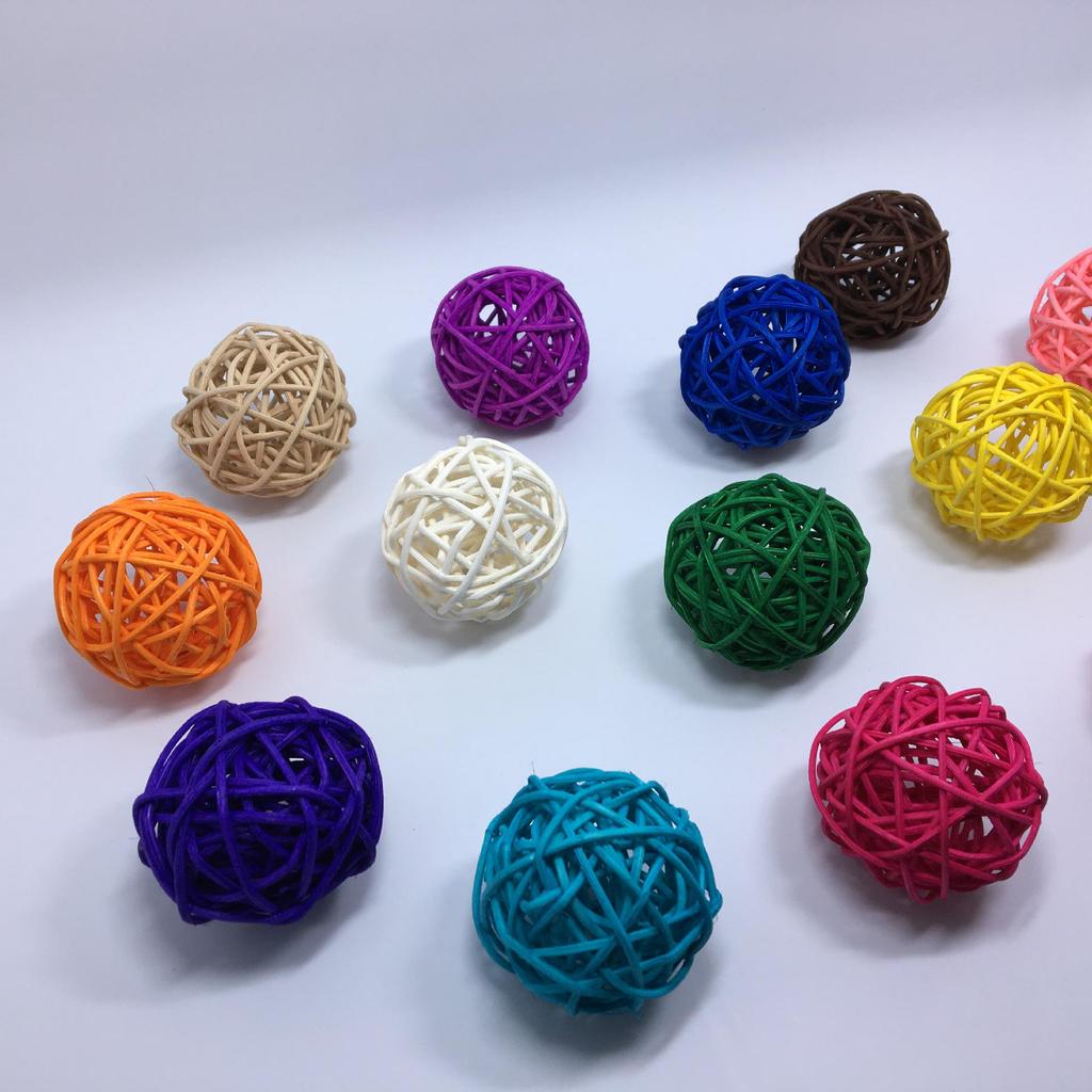 5cm Rattan Ball Light String for Decorative Kindergarten Environment