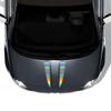 2PCS Car Hood Bonnet Stickers For Fiat 500 Abarth 595 Tuning Accessories Vinyl Film Decals Auto DIY Stripes Styling Decoration