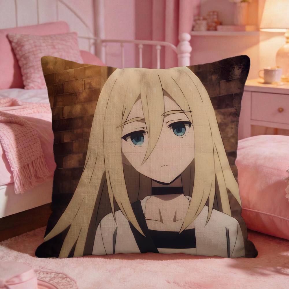 Angels Of DDeaths Anime Cushion Cover Premium Comfort Reversible Pillow Cove Two In One Design For Any Room  Car Interior