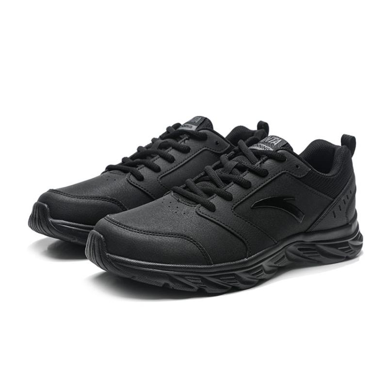 Anta Running Collection Slip Resistant Abrasion Resistant Low top Running Shoes Men's Black Sneakers 912355581-14