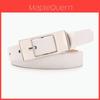Cinto Feminino Minimalista em PU com Fivela de Liga para Uso Casual e no Escritório