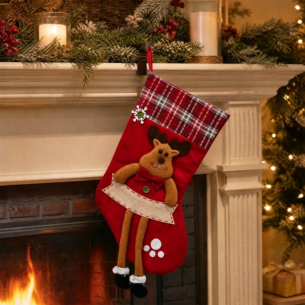 3D Long Legs Christmas Socks for Holiday Festive Novelty Gift