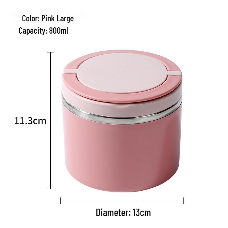 

Изолированная чашка для супа из нержавеющей стали - Портативная и герметичная для студентов и офисных работников Soup Cup