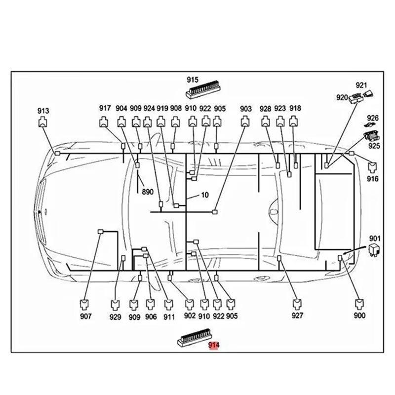 For Mercedes Benz CLA C117 W242 C218 2010- 0009820012 Energy Power Distributor Terminal Block