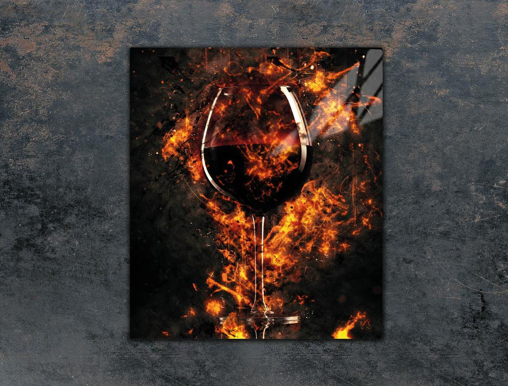 SZKLANA DESKA DO KROJENIA 45x52 WINO