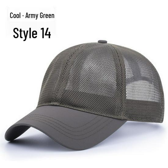 Men's and Women's Korean Style Sun Protection Mesh Baseball Cap for Cycling