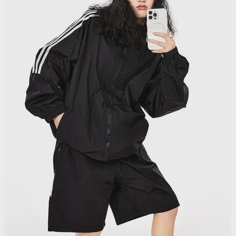 Summer 2024 Breathable Ice Silk Sports Suit: UV-Protective, Korean-Style Two-Piece Jacket