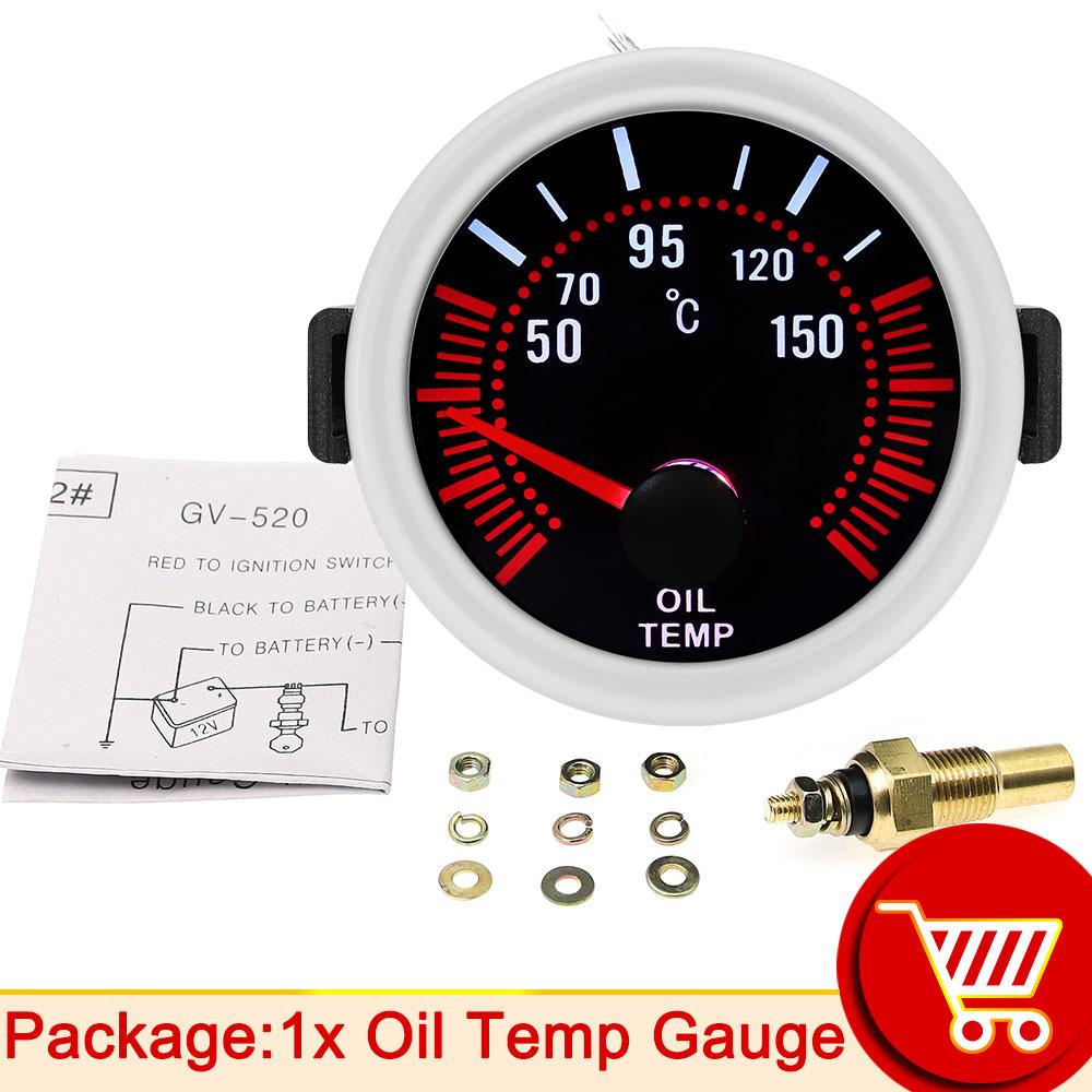 AD 52mm Turbo Boost Gauge -1-2 Bar Car Smoke Len Pointer Kit 1-30 PSI Water Temp Oil Pressure Gauge Tachometer Universal