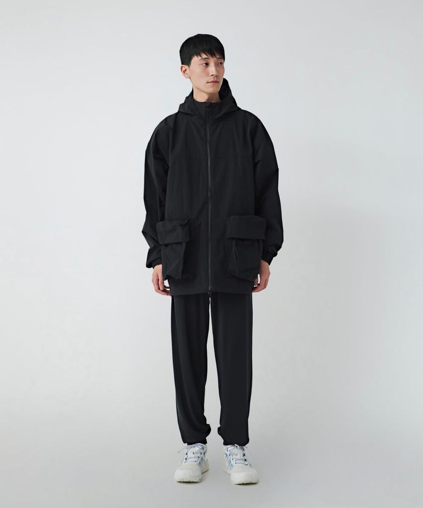 Snow Peak Nylon Tussah size for and outdoor Jacket, S, BLACK, JK-25SU008 (Suitable festivals, camping, activities)