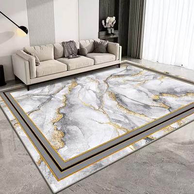 Alfombra de Rayas de Mármol Estilo Moderno Europeo Sala de Estar Sofá Dormitorio Estudio Felpudo Puerta de Entrada Antideslizante Lujo Hogar Decoración del Hogar Alfombra