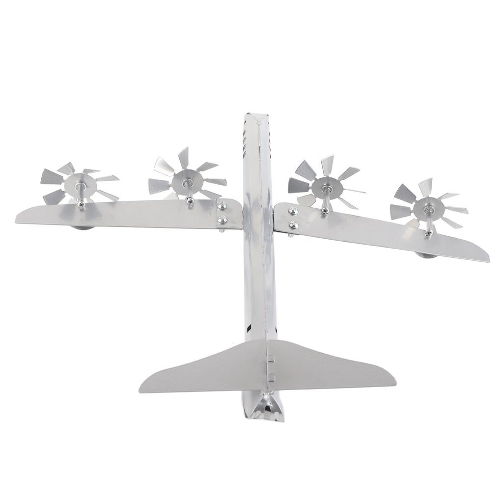 Flugzeug Windspiel Metall Windmühle Flugzeug Windspiel Skulptur für Hof Garten Skulptur