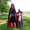 Witch Clothes Halloween Cloak Reversible Performance Costumes Performance Props Wizard Robe  Party
