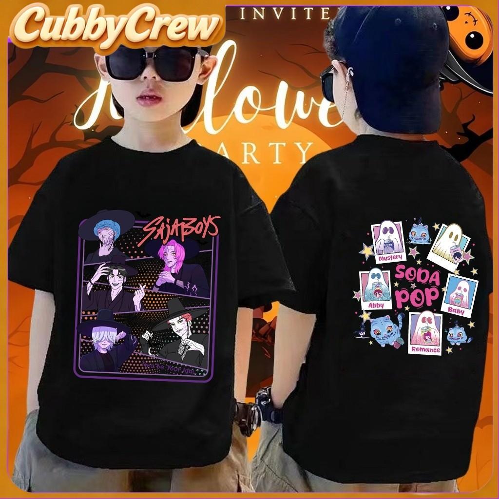 Halloween Kpop Devil Hunter Printed Children s Round Neck Top 150