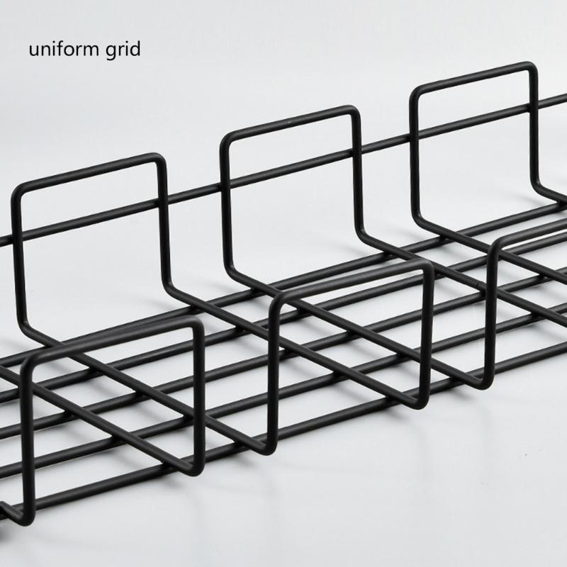 Adjustable Under Desk Storage Rack Durability Steel Under Table Cable Management Tray for Tidy Cable Management