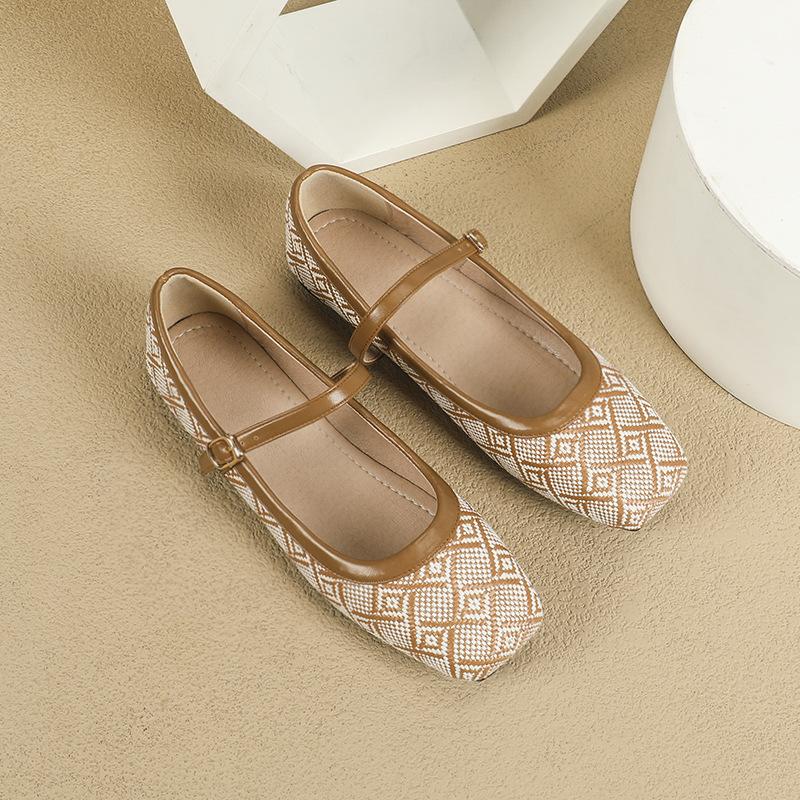 

Весна Осень Женские Балетки Мягкие Элегантные Модные Брендовые Женские Туфли Мэри Джейн Черные Белые Желтые Большой Размер 43 43 коричневый