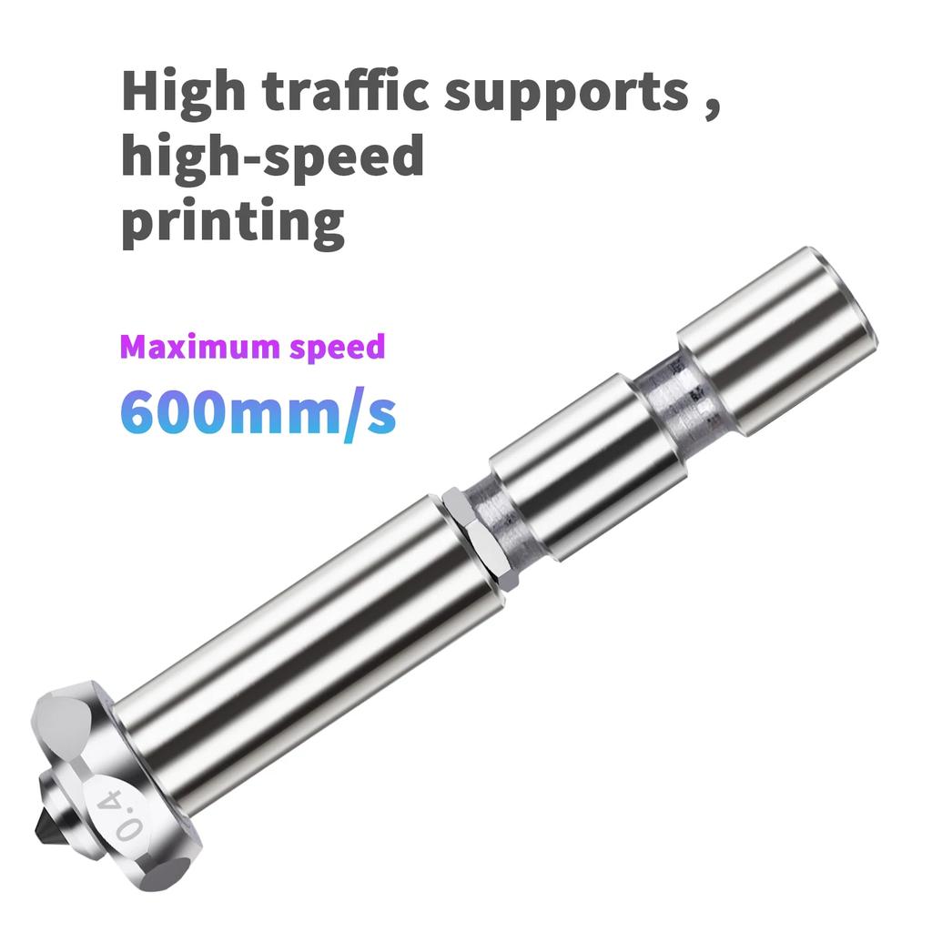 For Anycubic Kobra 3 Max Hotend 0.4 0.6 0.8mm Combo Quick-Swap Integrated Hardened Steel Nozzle