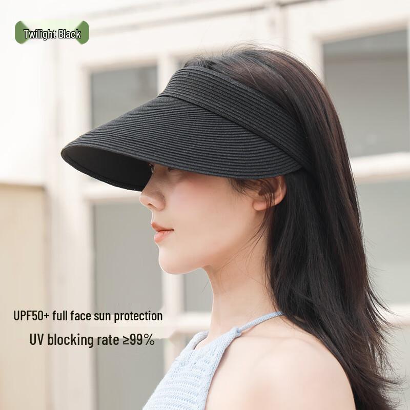 Соломенная шляпа от солнца WEZHO с открытым верхом