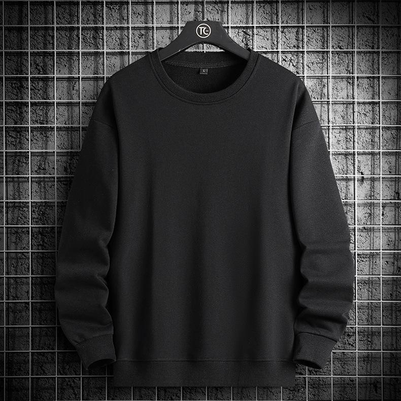 Unisex Cotton Hoodie: Solid Color, Loose Fit, Plus Size, Casual Sports, Long Sleeve, M-8XL