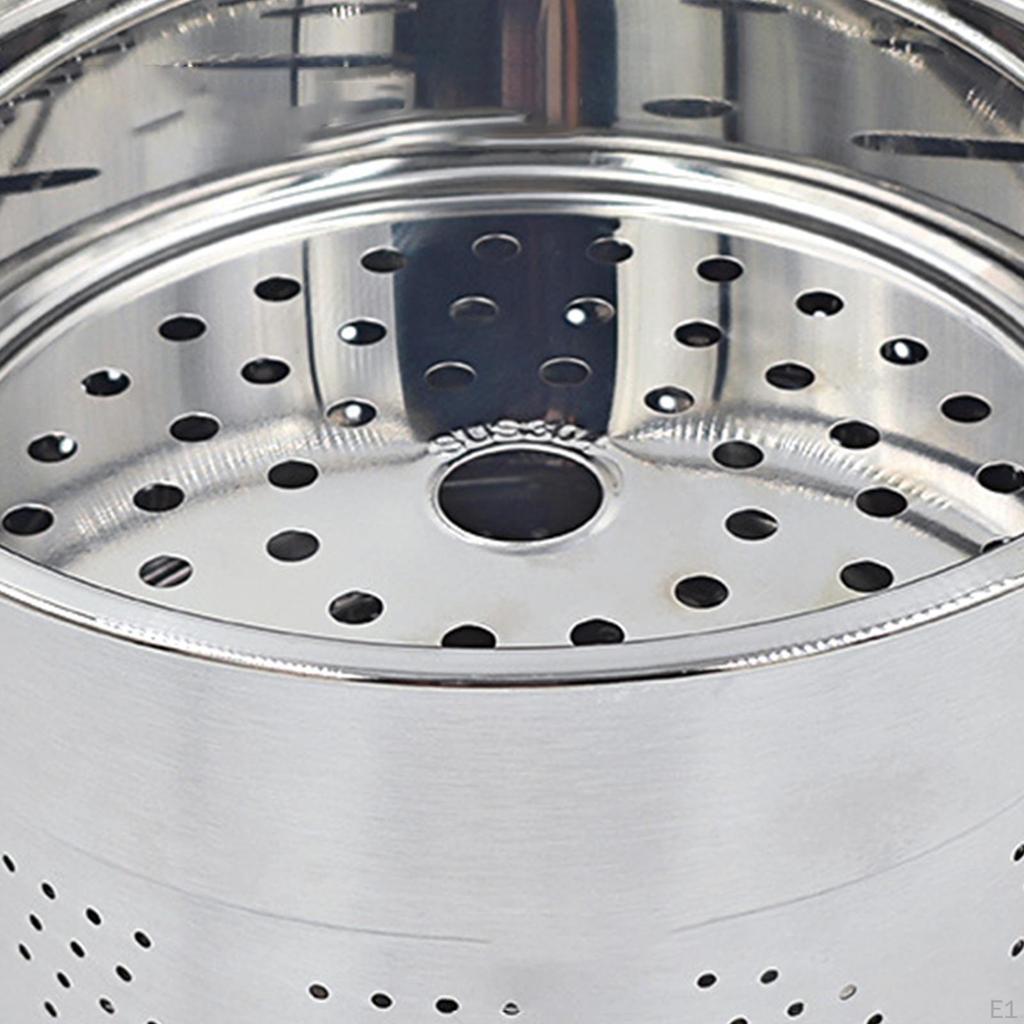 Food Steamer Basket Steamed for Pans and Pots Strainer with Handle Rice Cooker Steaming Grid