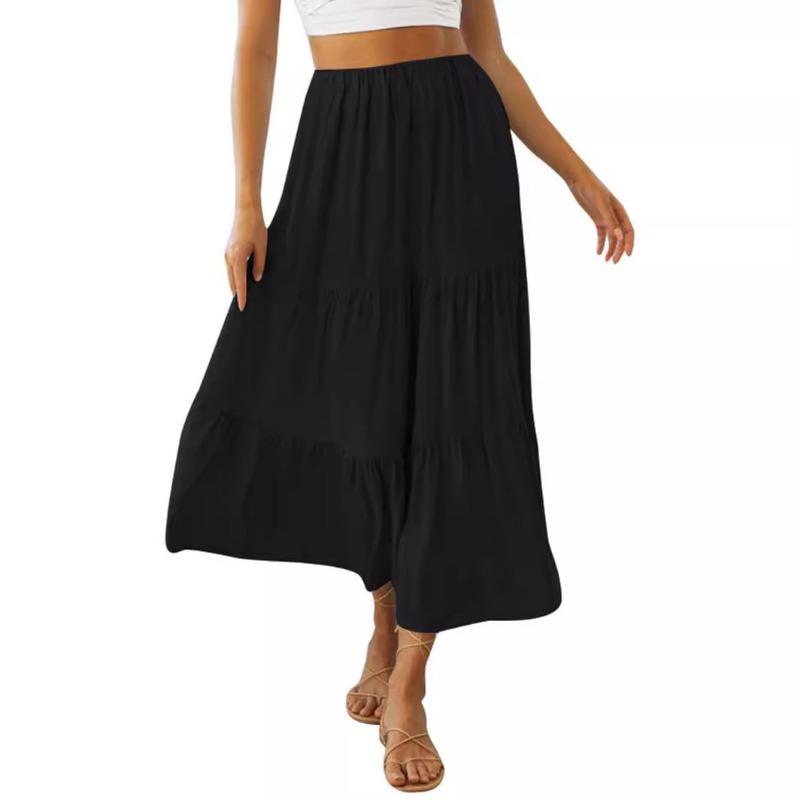 

Women s Summer Plaid Sexy Cake Skirt Skirt L небо синє кольору