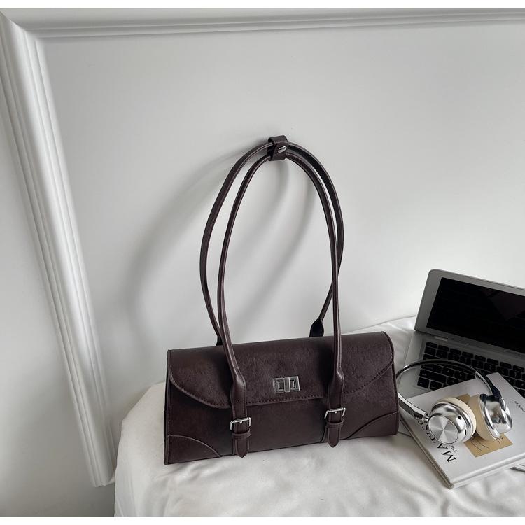 

Осень и зима ретро высококлассная маленькая сумка женская 2025 новая универсальная на плечо подмышку модная портативная сумка-багет