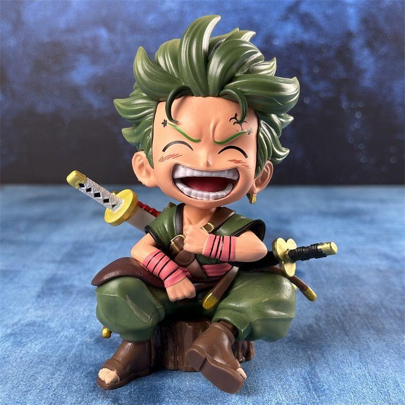 

JT studio Same style One Piece 6.29in/16cm Sitting posture Luffy Roronoa Zoro Partner Collectible Small PVC Mode Toys Gifts