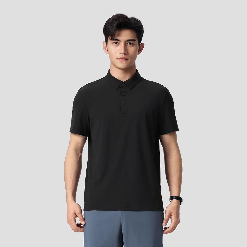 Li-Ning Fitness Series Logo Embroidered Polo Shirt Men tops APLW349-1