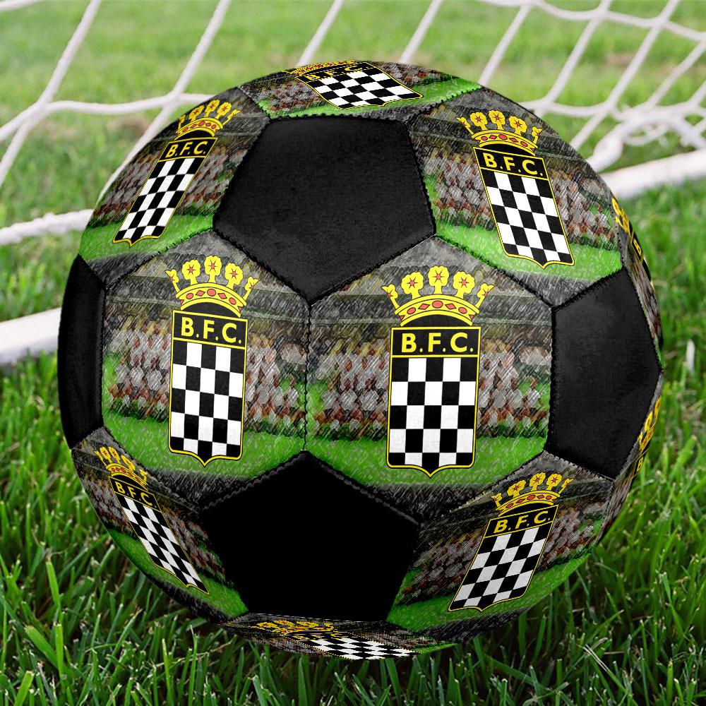 Boavista FC Size 5 Soccer Ball, Machine-Stitched PVC, Durable & High Bounce, All Ages Fit, Fan Merchandise, Matches & Outdoor Use.