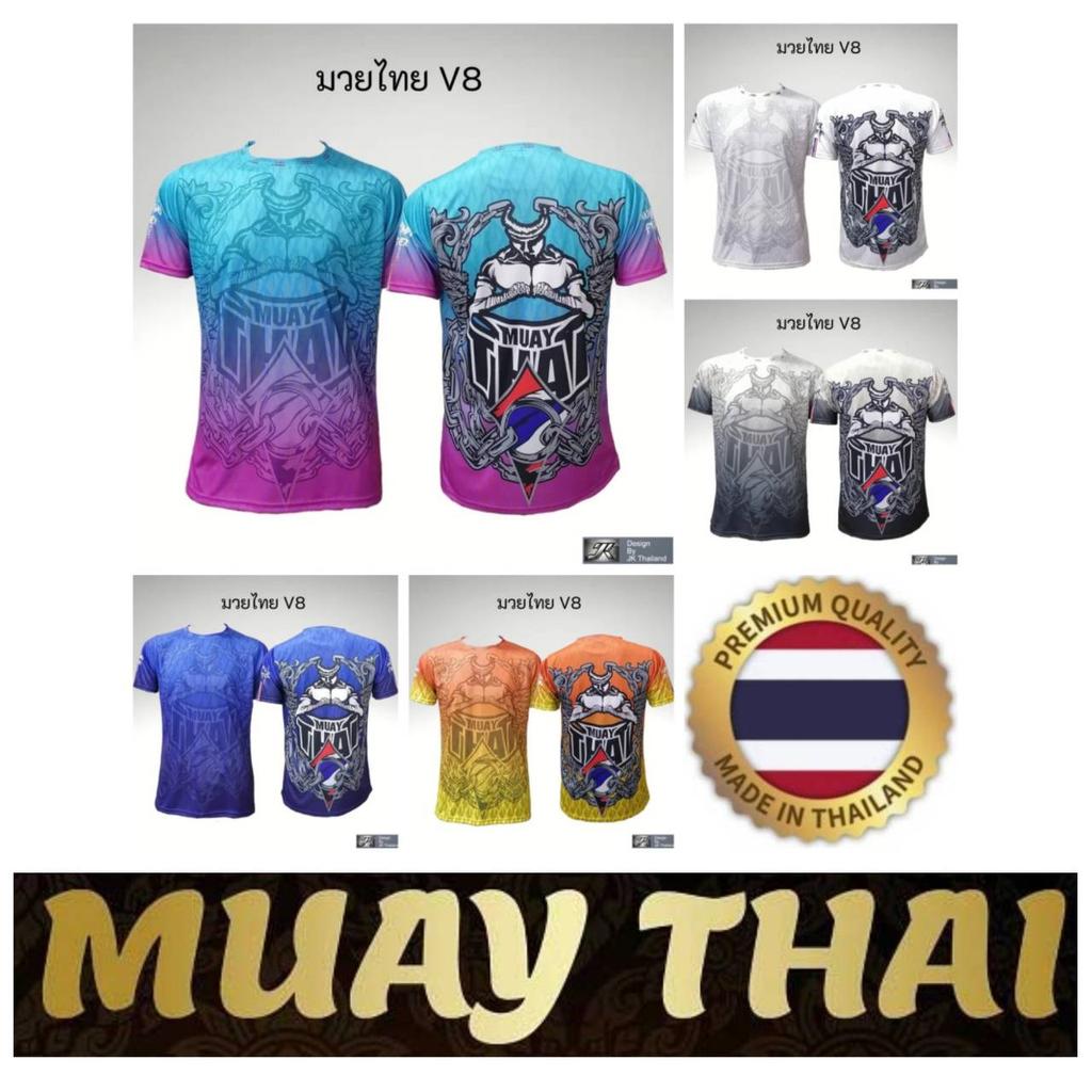 Muay Thai T-Shirt Kick Boxing 3D Print Vintage Training UV Protect Quick Dry Men Women Unisex Short Sleeve Round Neck MMA Mix Martial Art