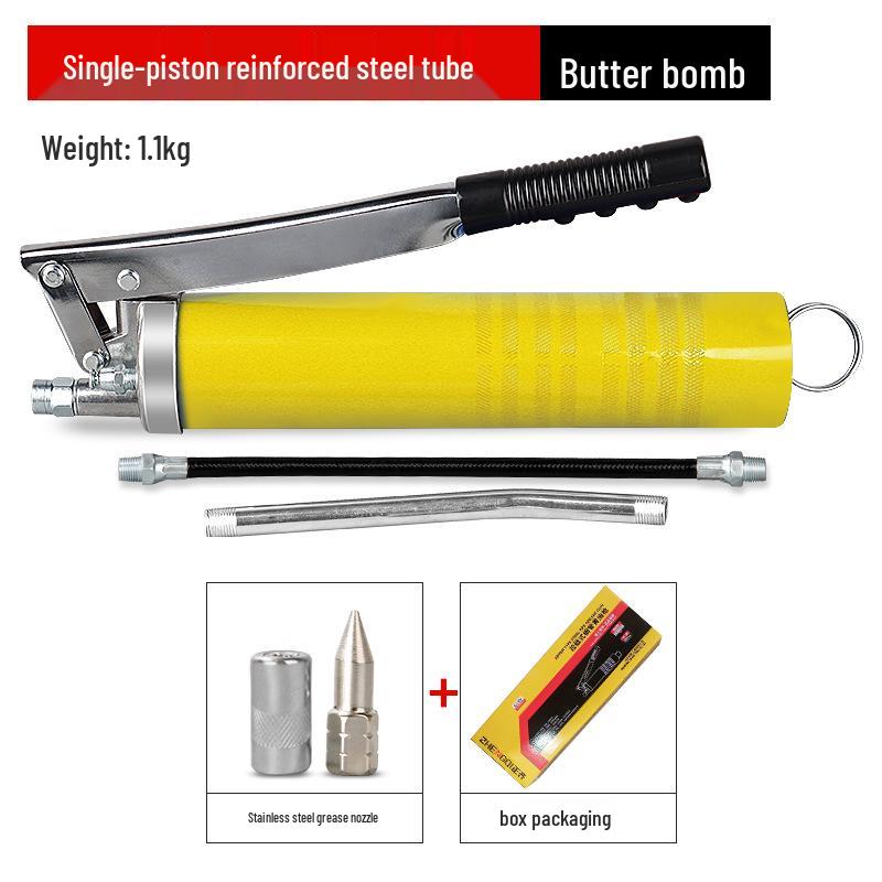 High-Pressure Dual Rod Grease Gun for Forklift & Excavator
