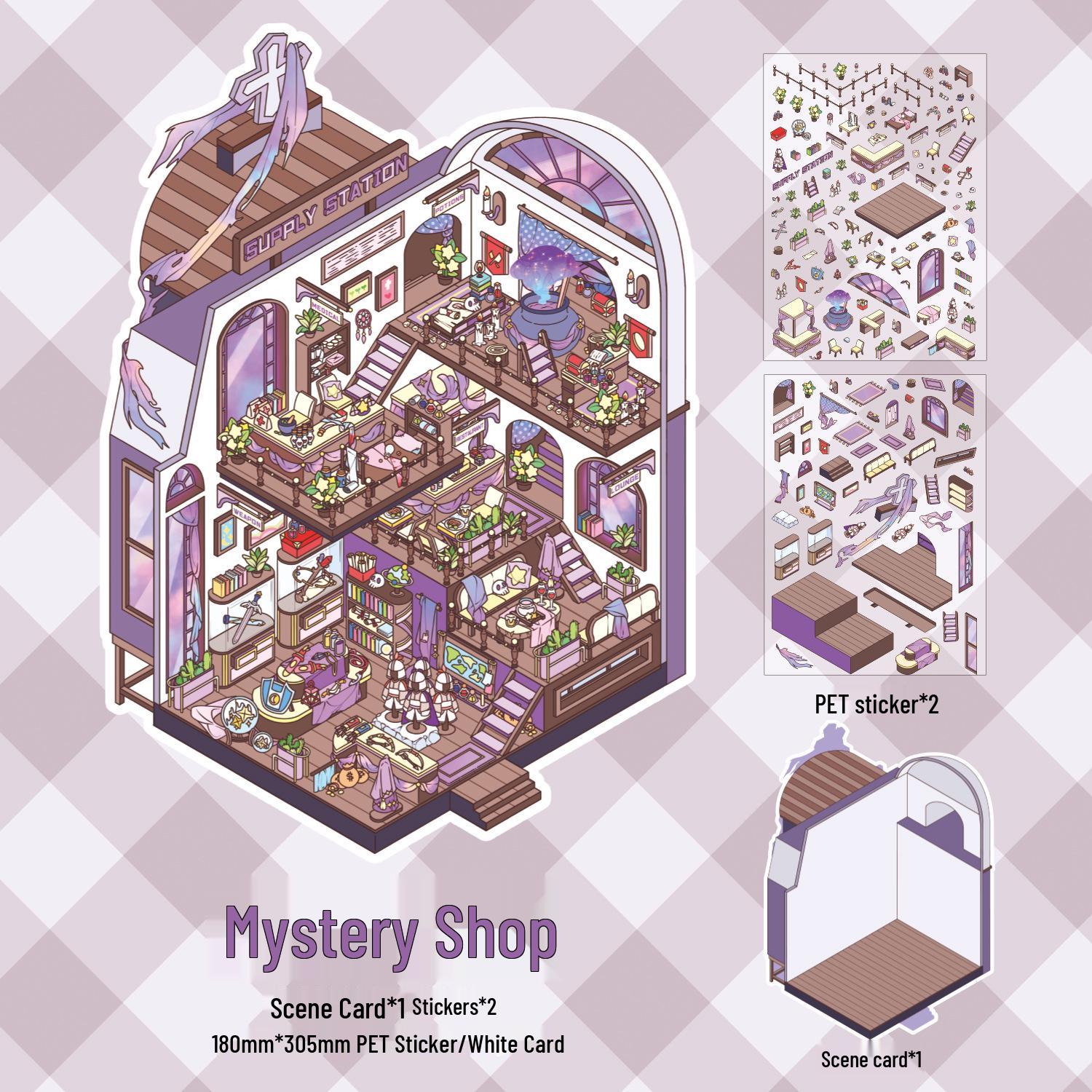 Zaomo N-Dimension Large Scenery Cartoon Stickers for Student DIY