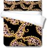 Polyester Quilt Cover Pillowcase Two Or Three-Piece Set 3D Digital Printing Leopard Print Series