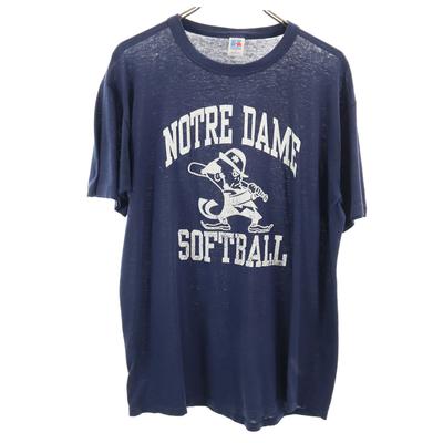 90s Κατασκευασμένο στις ΗΠΑ Παλιό Κολλέγιο Notre Dame Κοντομάνικο T-shirt Ανδρικό Μεταχειρισμένο