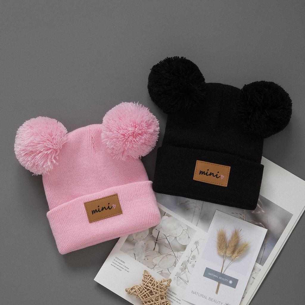 1/2 Stück Neugeborenes Baby Wintermütze Kinder Beanie Mütze für Mädchen Jungen Säuglingszubehör Kinderhüte Elastisch 0-3J Kleinkind Mädchen Jungen Mütze