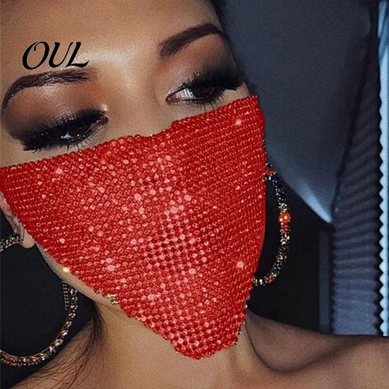 Sexy Nachtclub Requisiten Funkelnde Strass Gesichtsmaske, Glitzer Kristall Maskerade Bling Halb Exquisite Metallkunst Masken Abdeckungen für Damen Halloween