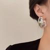 Small Niche Luxury Colorful Earrings, Women'S High-End Earrings, Personalized Cool Style Accessories